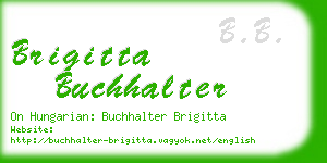 brigitta buchhalter business card